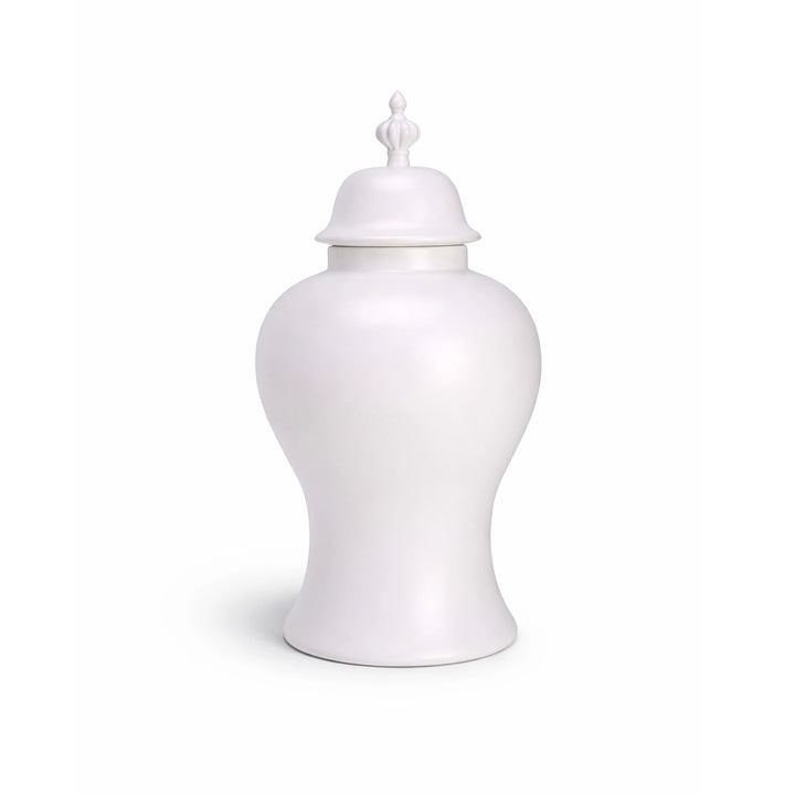 Thaleia Ceramic Vase - White Satin