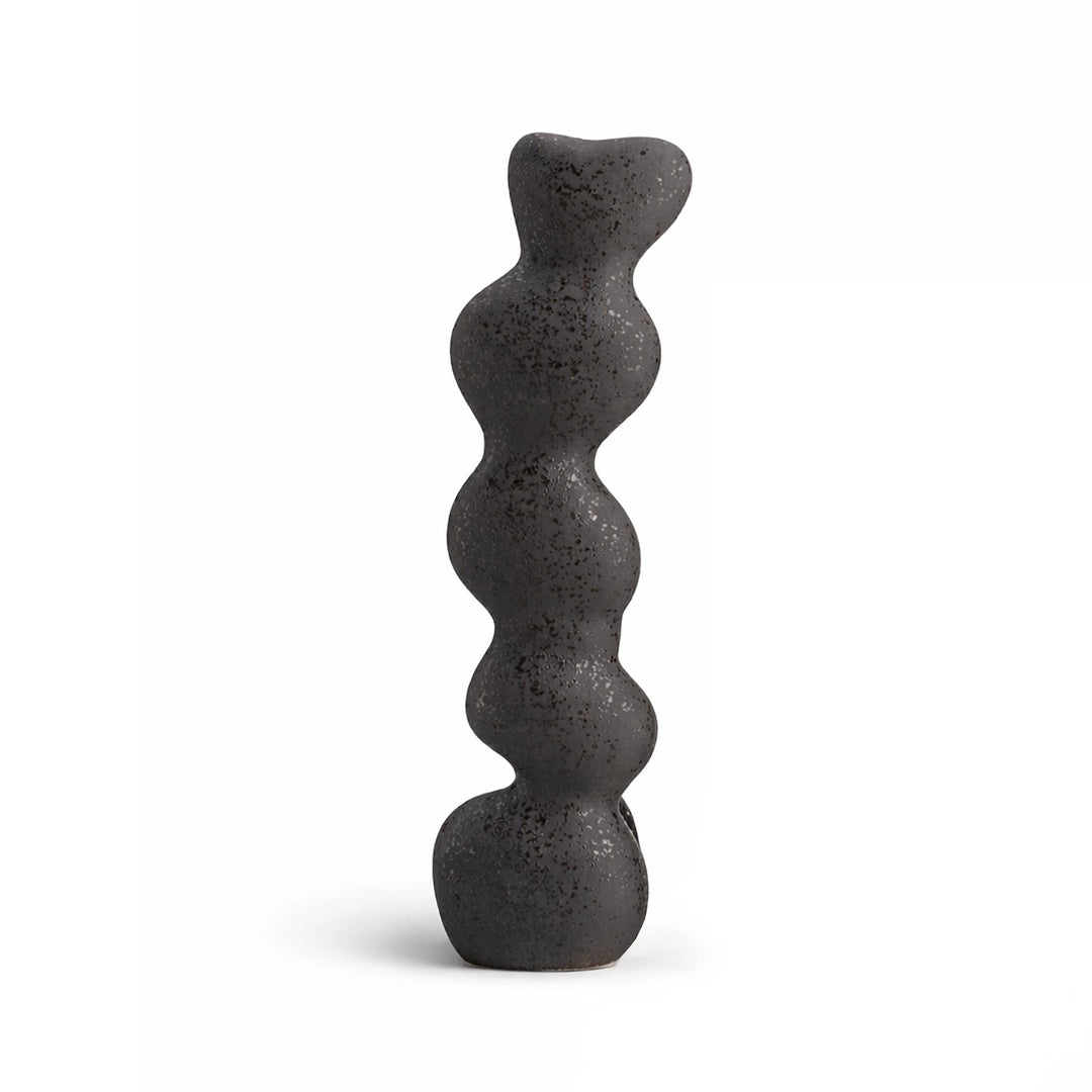Ravena Small Ceramic Sculpture - Charcoal