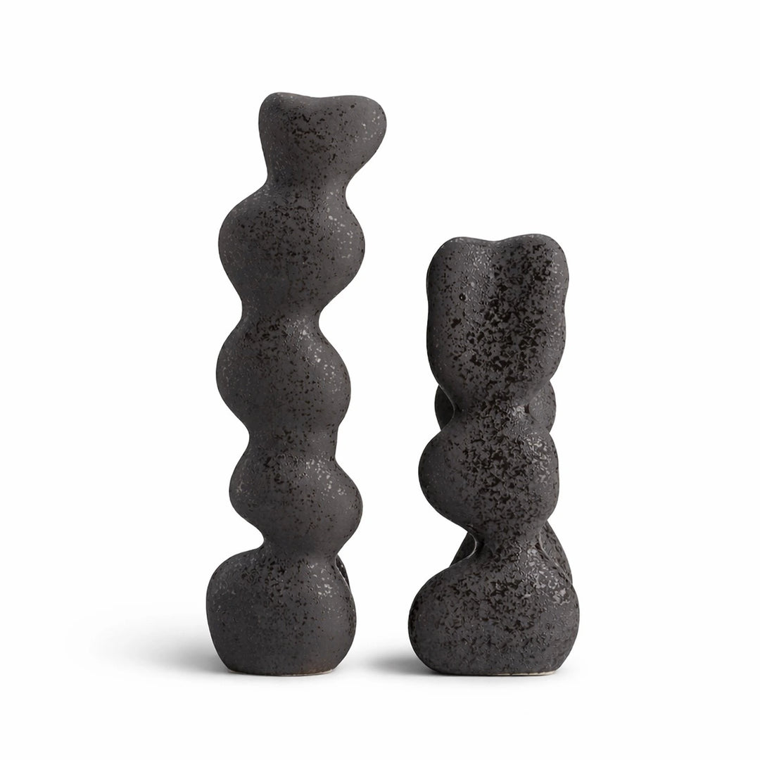 Ravena Large Ceramic Sculpture - Charcoal