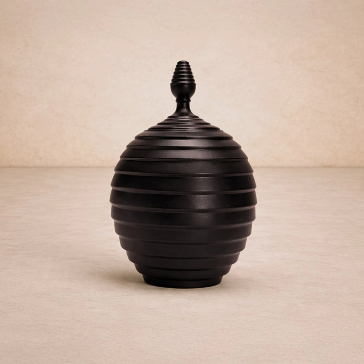 Nivora Ceramic Jar - Charcoal