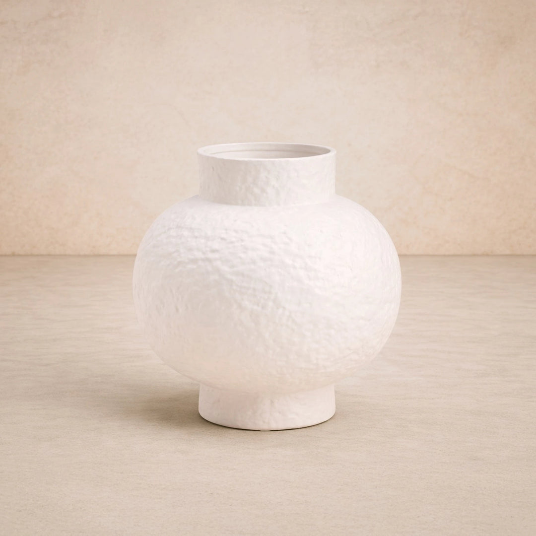 Erosia Ceramic Vase - White