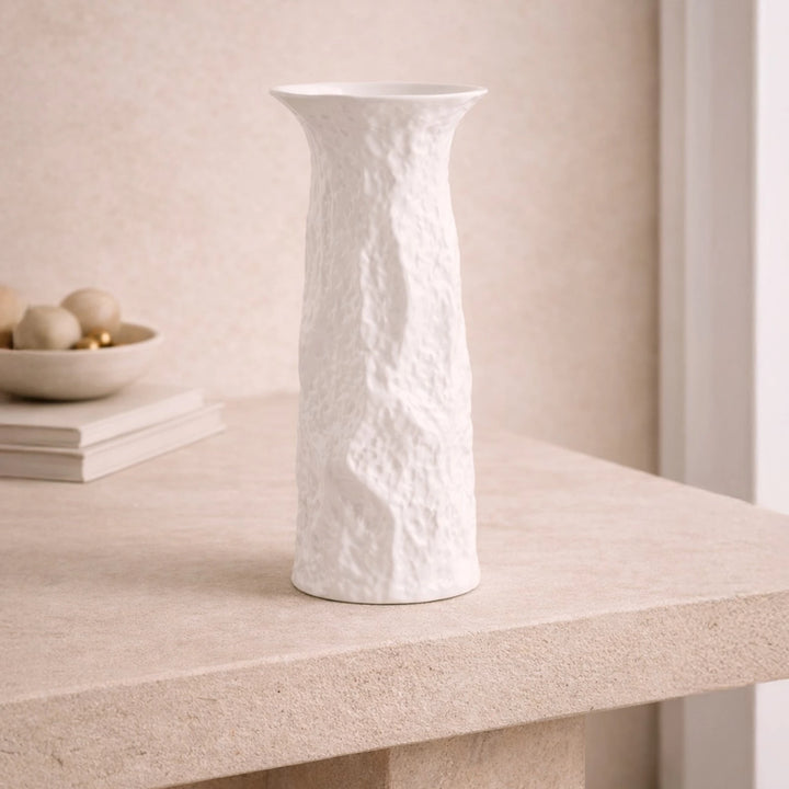 Valeno Ceramic Vase - White