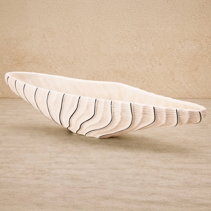 Ardessa Ceramic Bowl - White & Black