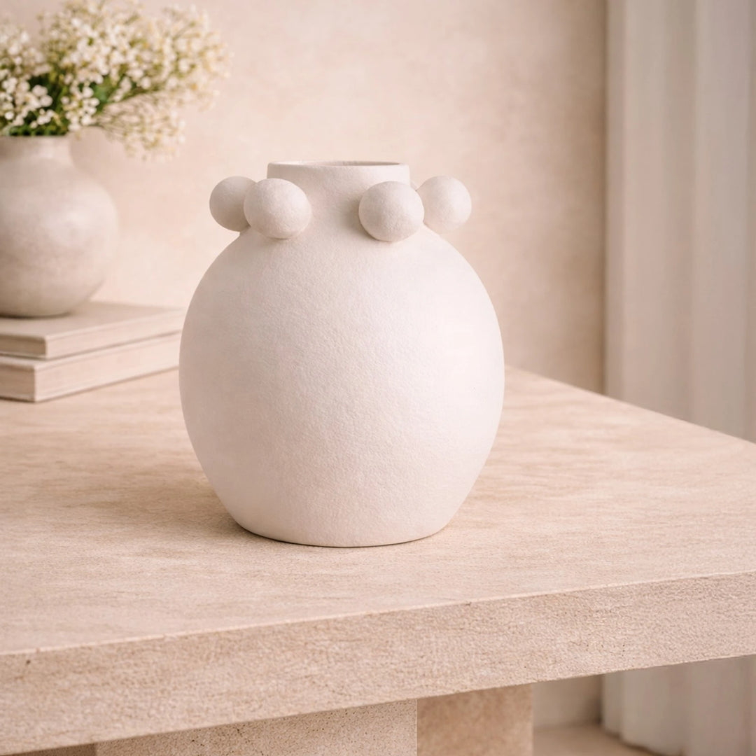 Melioro Ceramic Vase - White