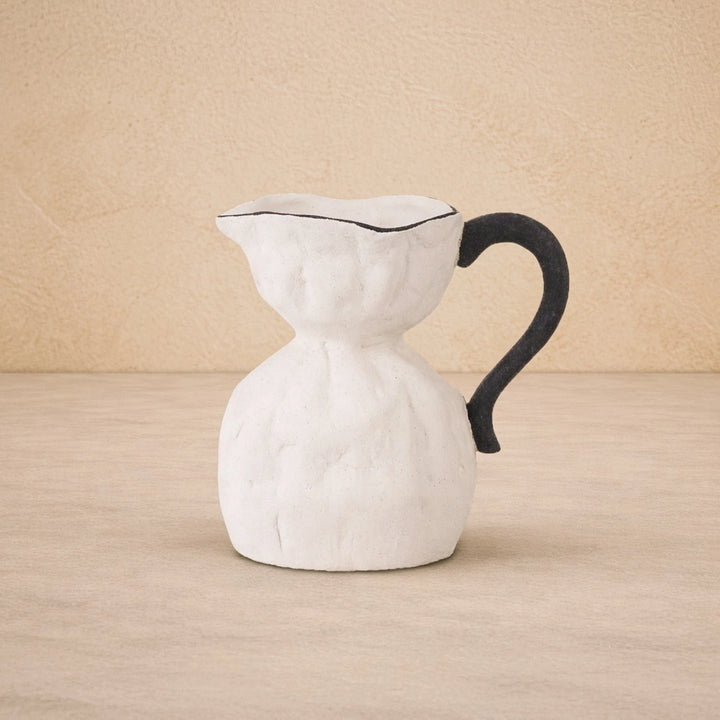 Elaris Ceramic Sculpture - White & Black