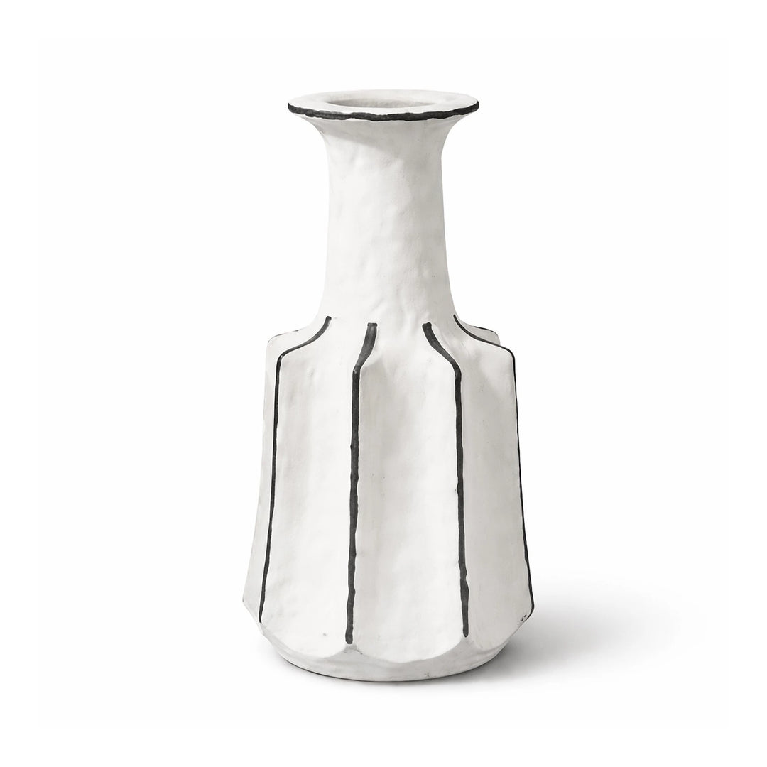 Corvessa Ceramic Sculpture - White & Black