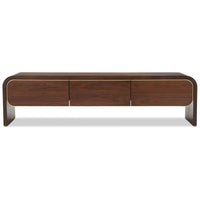 Liang & Eimil Walter Media Sideboard in Natural Walnut & Brass