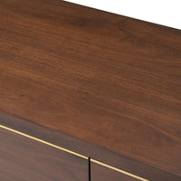 Liang & Eimil Walter Media Sideboard in Natural Walnut & Brass