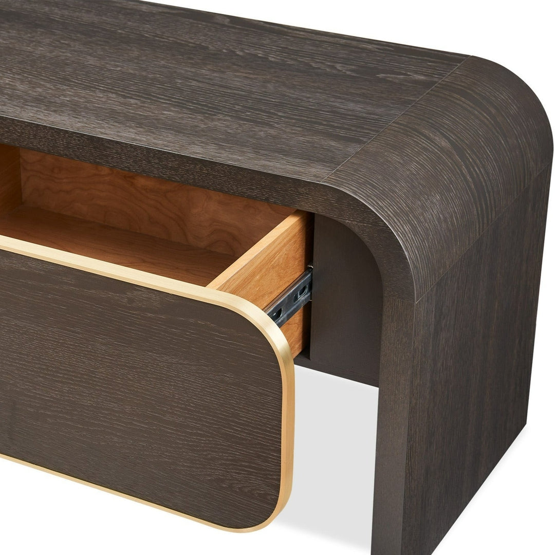 Walter Media Sideboard - Dark Grey Oak & Brass LiangAndEimil 5
