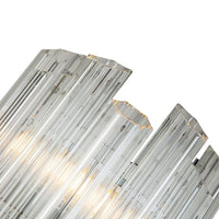 Liang & Eimil Quartz Wall Light Clear Translucent Crystal & Polished Nickel