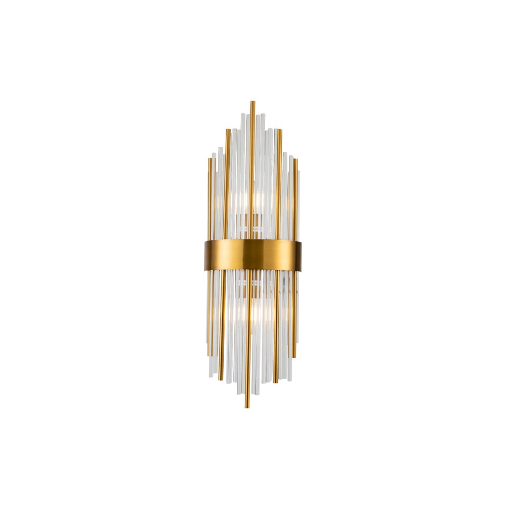 Clarins Wall Lamp - Brass & Clear LiangAndEimil 1