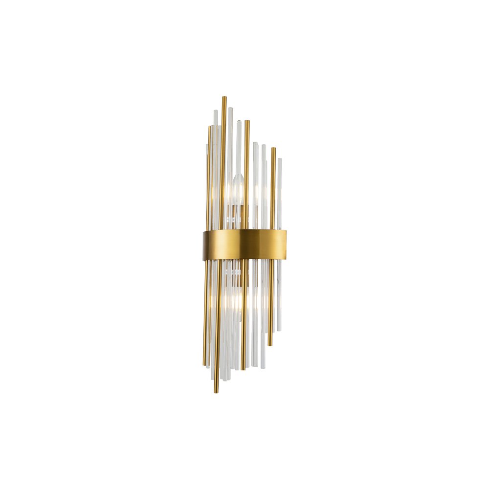Clarins Wall Lamp - Brass & Clear LiangAndEimil 3
