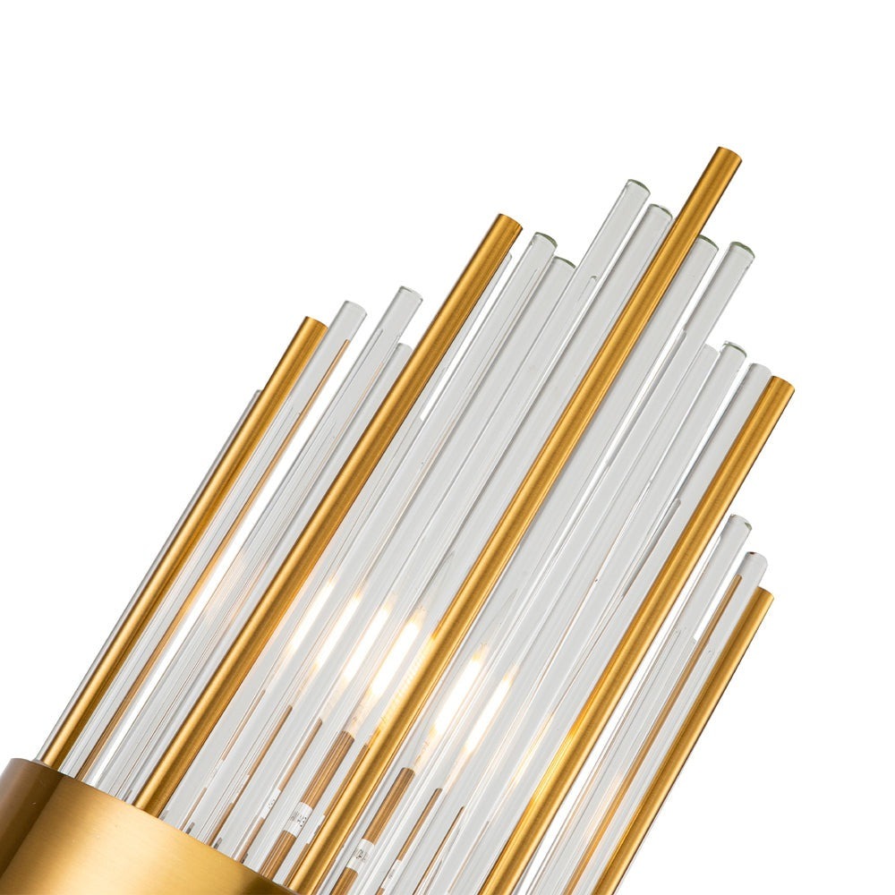 Clarins Wall Lamp - Brass & Clear LiangAndEimil 5