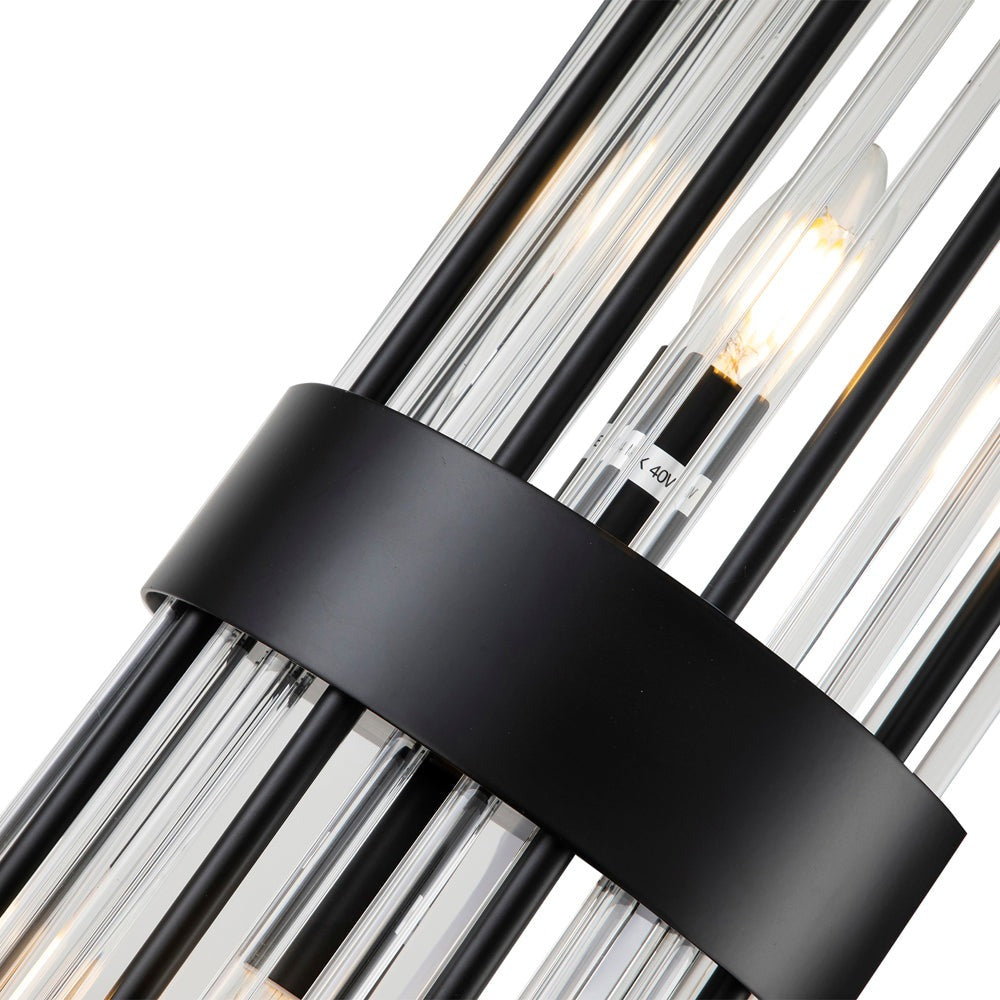 Liang & Eimil Clarins Wall Lamp Matt Black & Clear