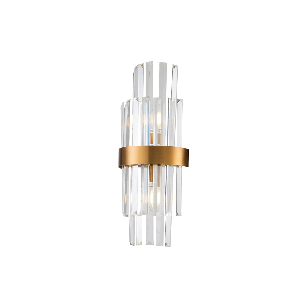 Regency Wall Lamp - Brass & Clear LiangAndEimil 3