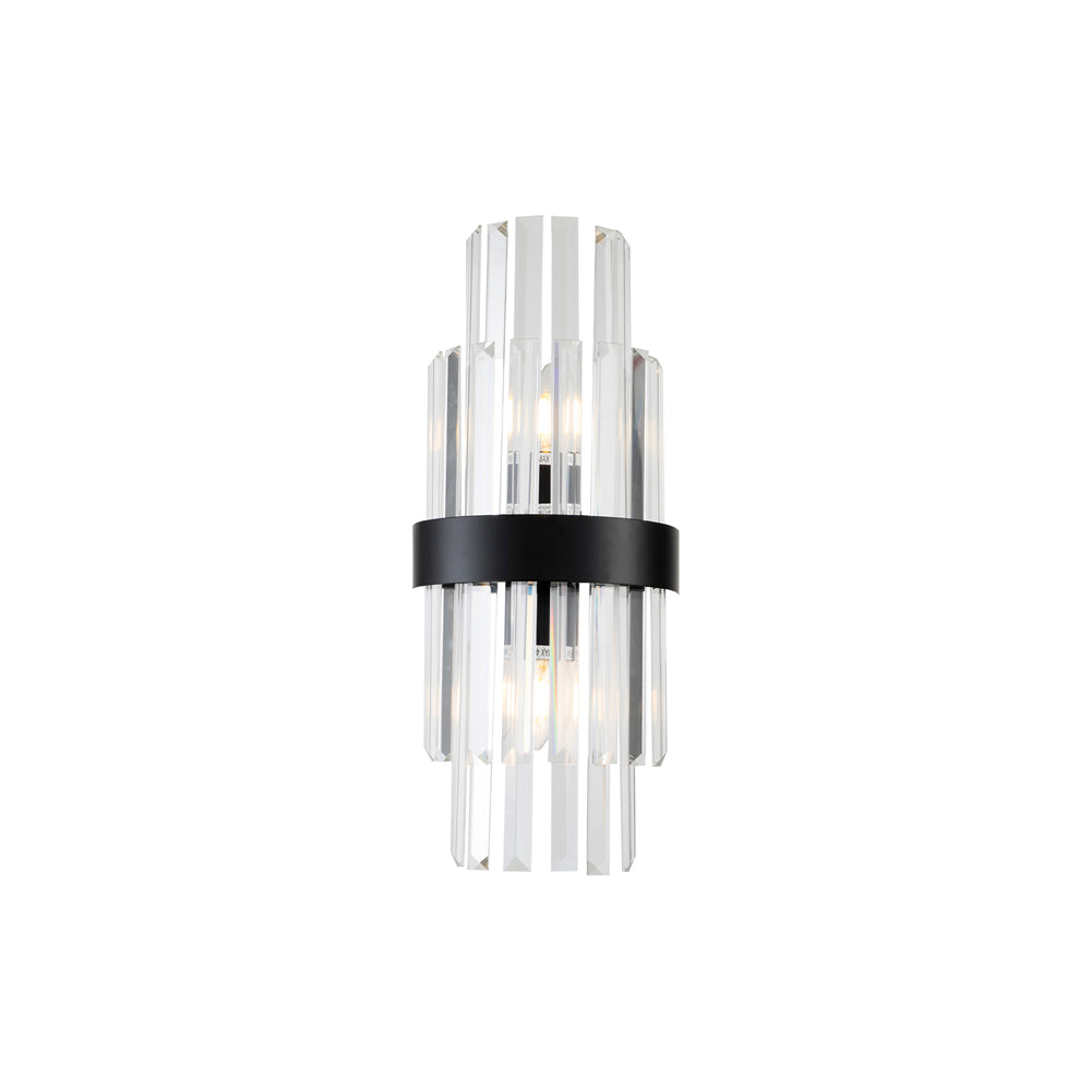 Liang & Eimil Regency Wall Lamp Matt Black & Clear