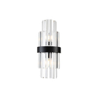 Liang & Eimil Regency Wall Lamp Matt Black & Clear