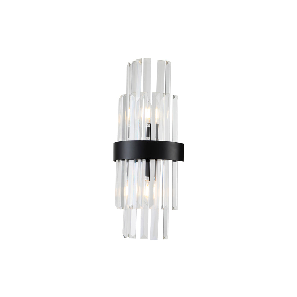 Liang & Eimil Regency Wall Lamp Matt Black & Clear