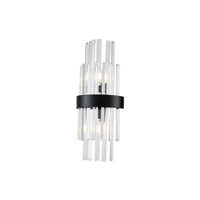 Liang & Eimil Regency Wall Lamp Matt Black & Clear