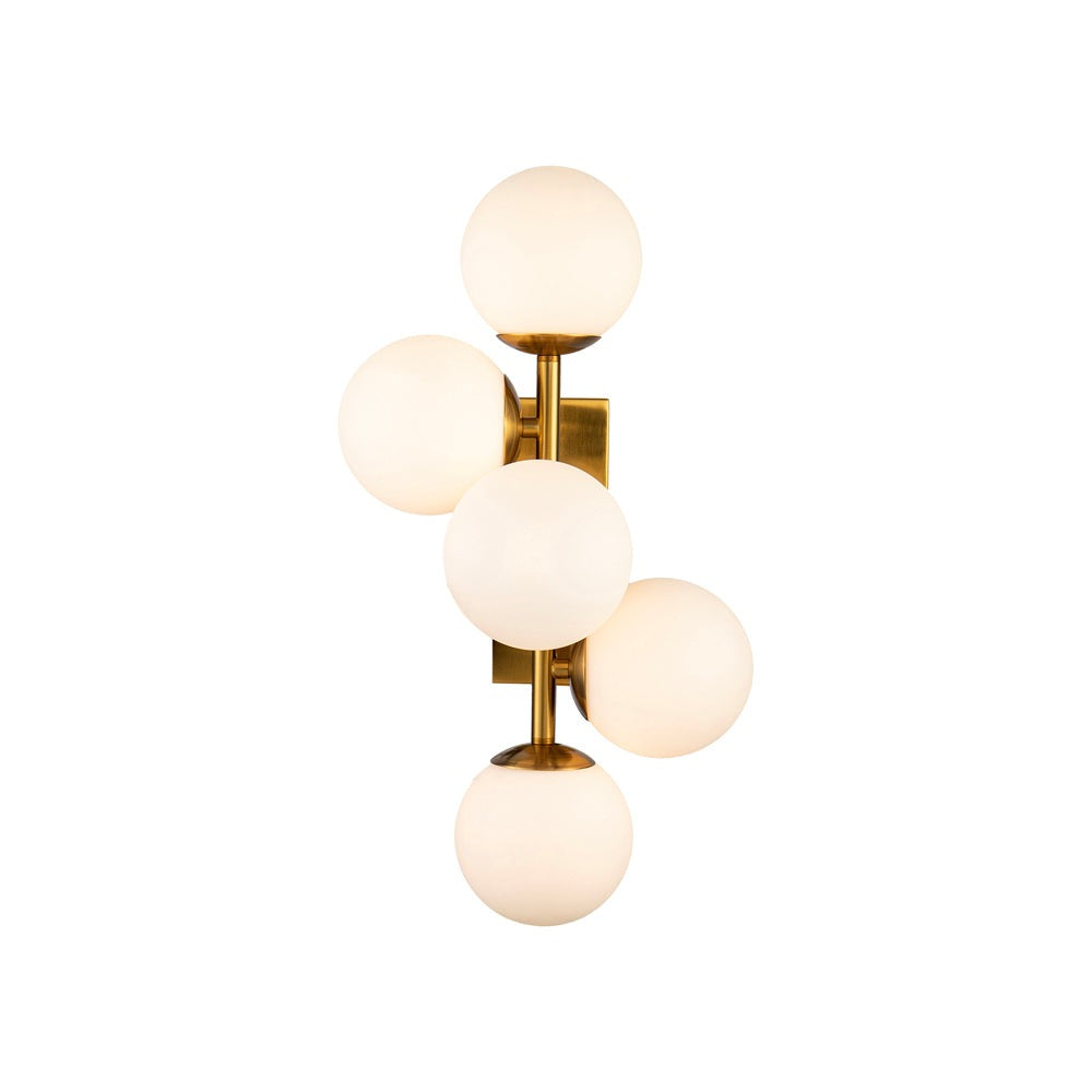 Liang & Eimil Vanessa Wall Lamp Brass & Opal Glass