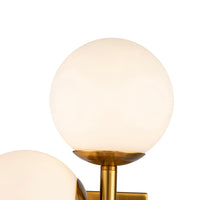 Liang & Eimil Vanessa Wall Lamp Brass & Opal Glass