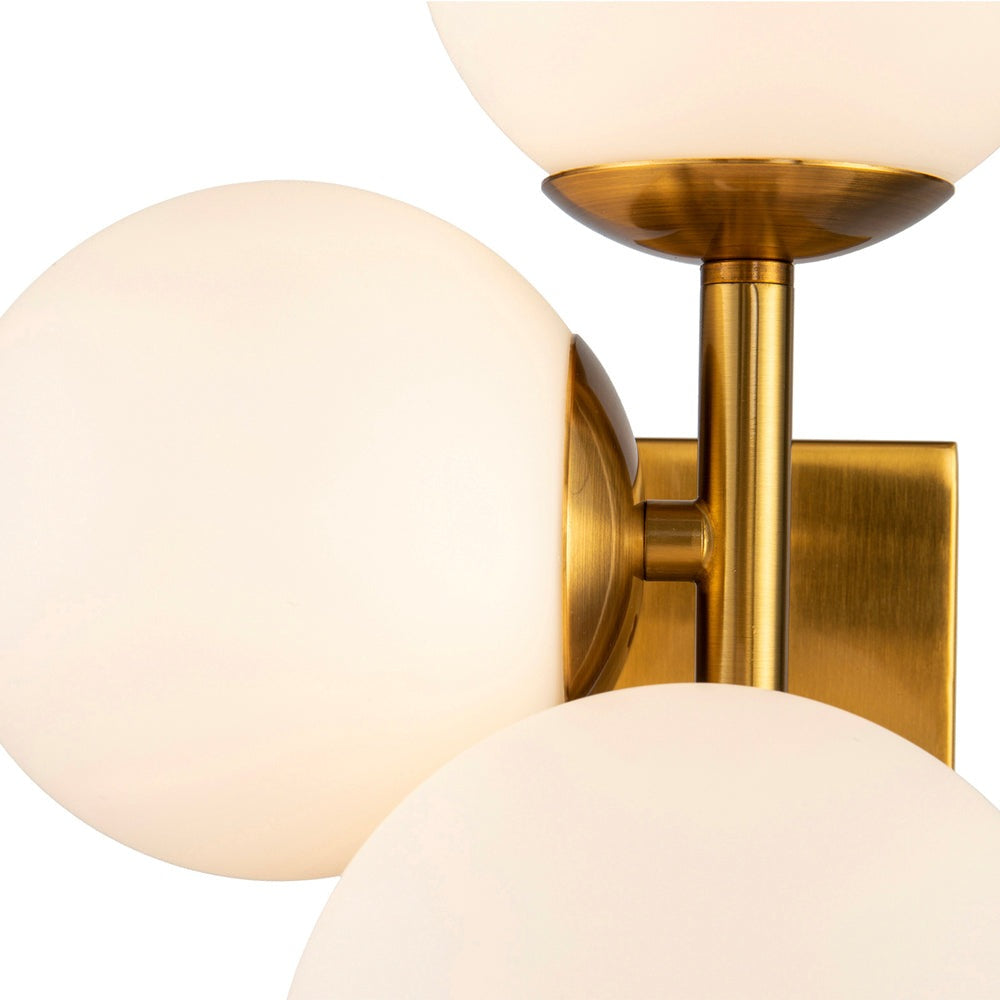 Liang & Eimil Vanessa Wall Lamp Brass & Opal Glass