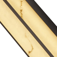 Liang & Eimil Stripe Wall Lamp Matt Black & Faux Ababster