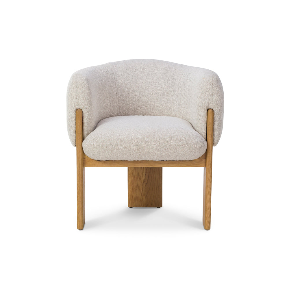 Liang & Eimil Lucca Dining Chair - Bilma Sand & Dry Honey Oak