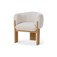 Liang & Eimil Lucca Dining Chair - Bilma Sand & Dry Honey Oak