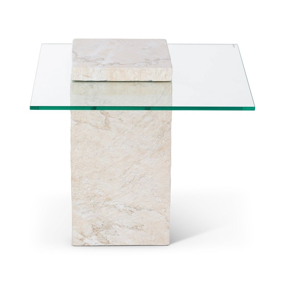  LiangAndEimilLarge-Liang & Eimil Rock Side Table in Faux Marble Concrete Beige-Beige 973 