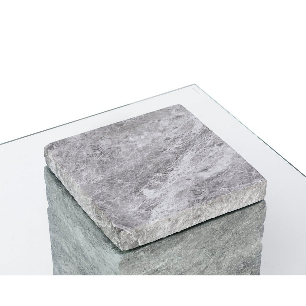 Liang & Eimil Rock Side Table in Faux Marble Concrete Grey