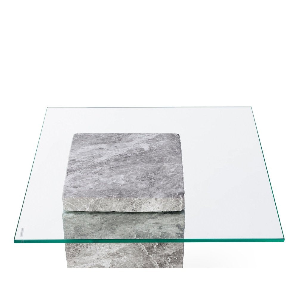 Liang & Eimil Rock Side Table in Faux Marble Concrete Grey