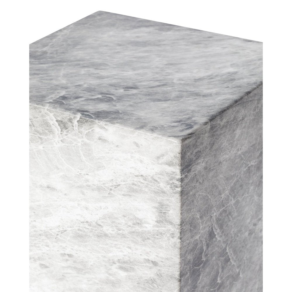 Long Pedestal - Faux Marble Concrete Grey LiangAndEimil 3