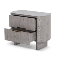 Liang & Eimil Lettos Bedside Table in Silver Black Oak