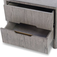 Liang & Eimil Lettos Bedside Table in Silver Black Oak