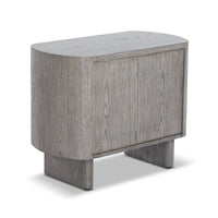 Liang & Eimil Lettos Bedside Table in Silver Black Oak