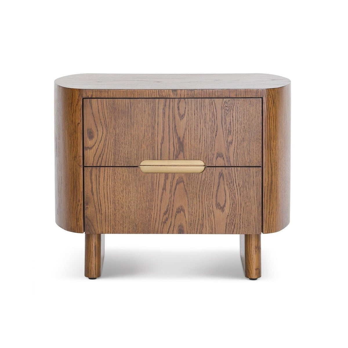 Liang & Eimil Lettos Bedside Table in Brushed Brown Oak