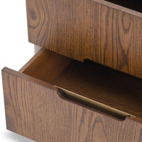 Liang & Eimil Lettos Bedside Table in Brushed Brown Oak