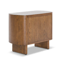 Liang & Eimil Lettos Bedside Table in Brushed Brown Oak