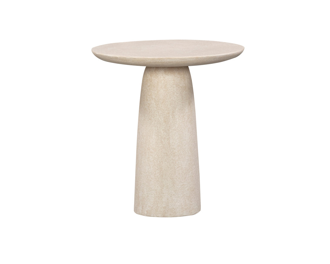 Porter Side Table - Ivory Stucco LiangAndEimil 1