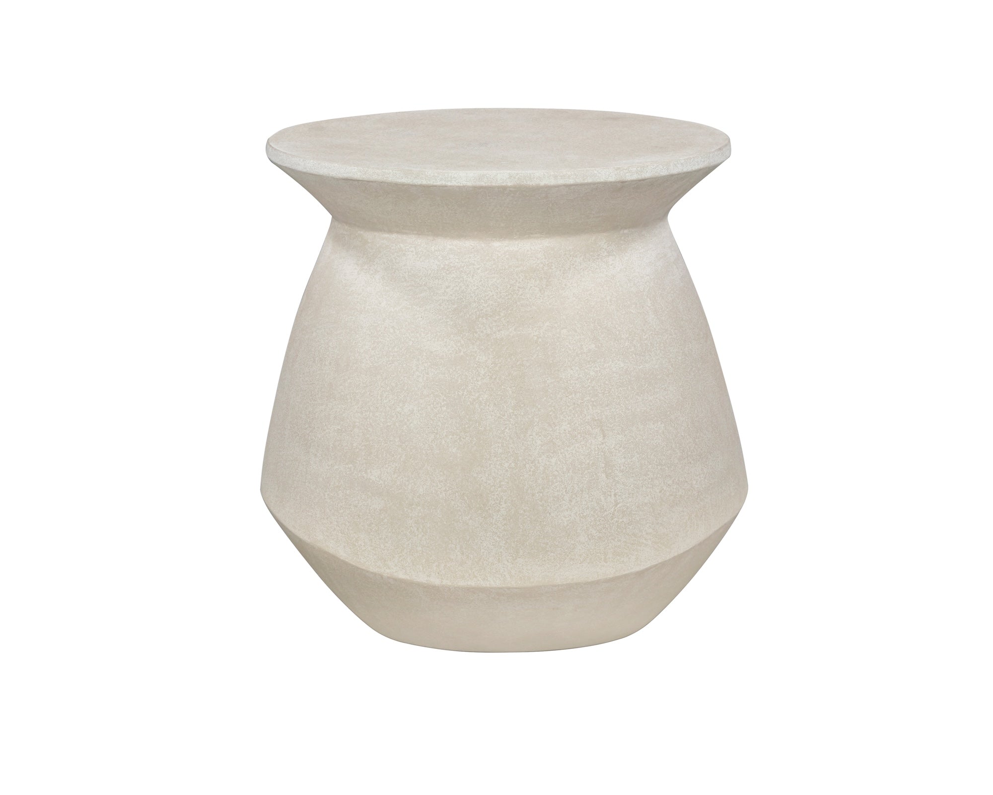 Poki Side Table - Ivory Stucco – Olivia's