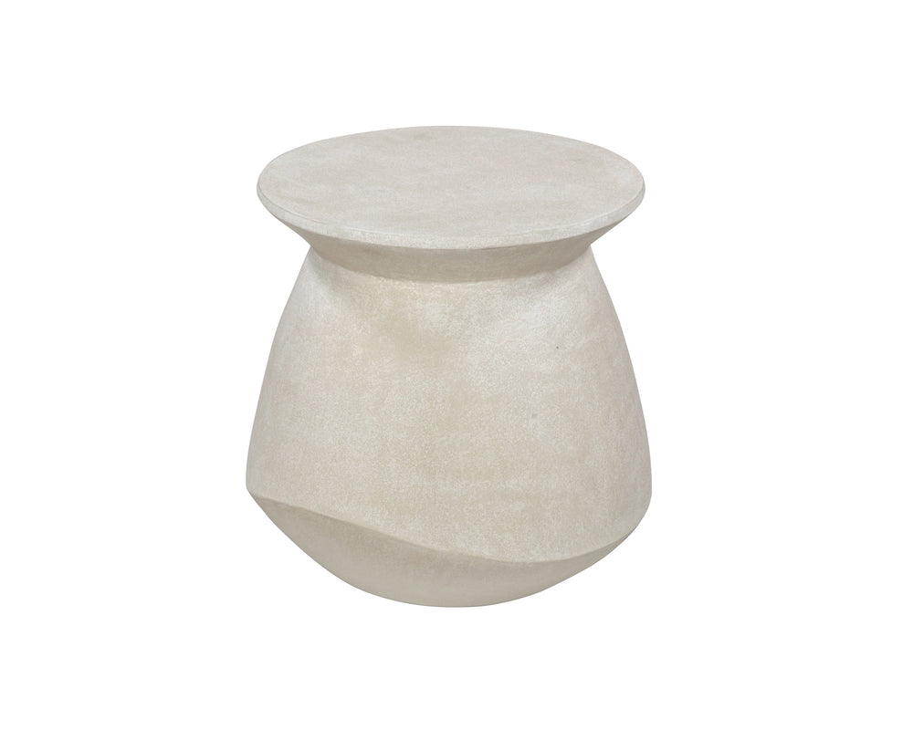 Poki Side Table - Ivory Stucco LiangAndEimil 2