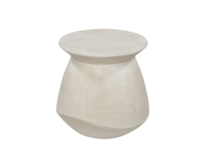 Poki Side Table - Ivory Stucco LiangAndEimil 2