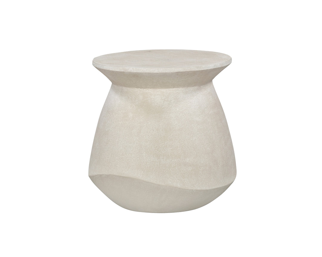 Poki Side Table - Ivory Stucco LiangAndEimil 3