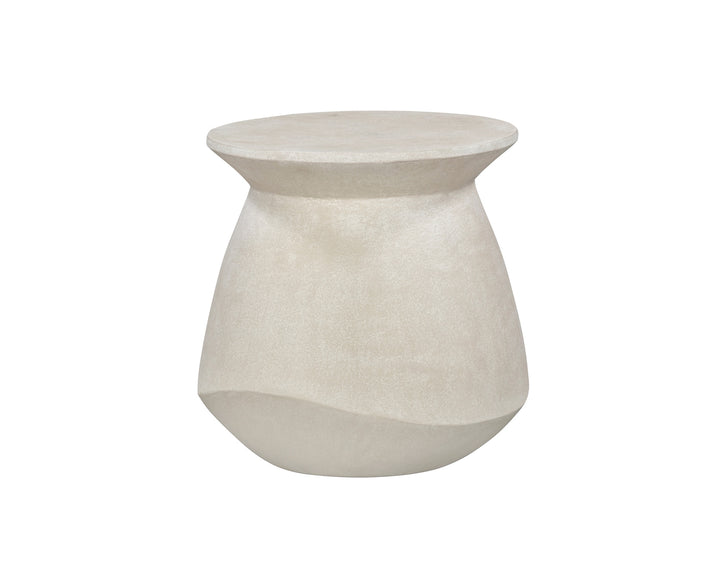 Poki Side Table - Ivory Stucco LiangAndEimil 3
