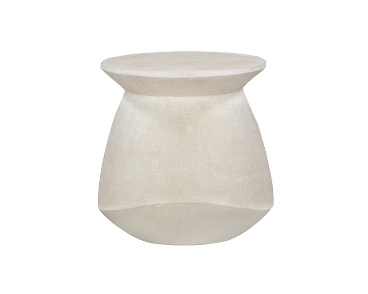 Poki Side Table - Ivory Stucco LiangAndEimil 4