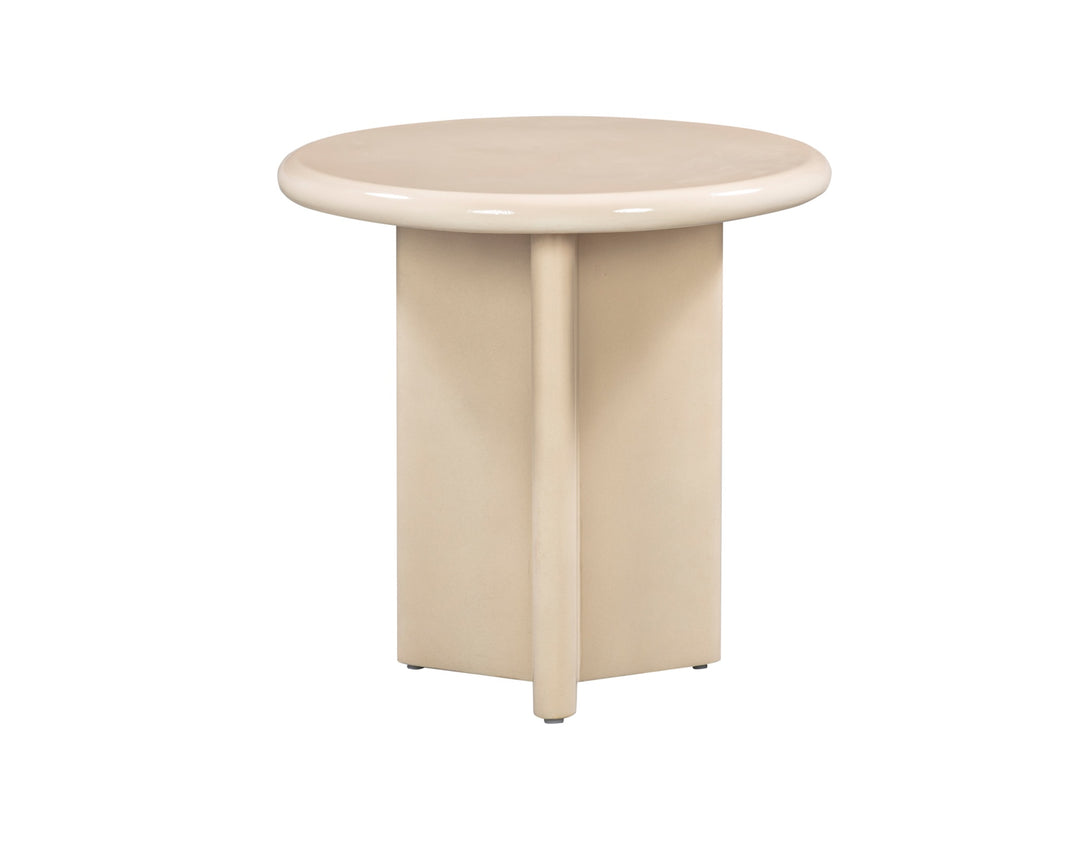 Panna Side Table - Buff Enamel LiangAndEimil 1