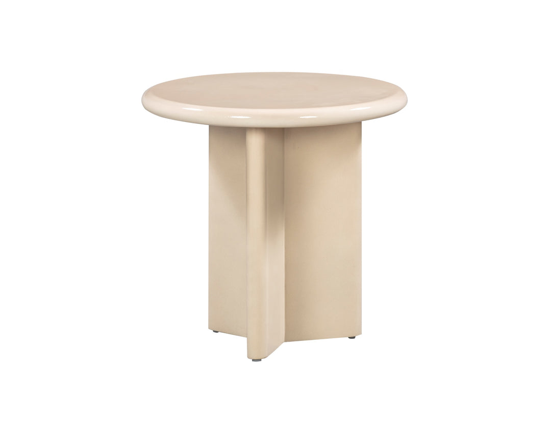 Panna Side Table - Buff Enamel LiangAndEimil 3