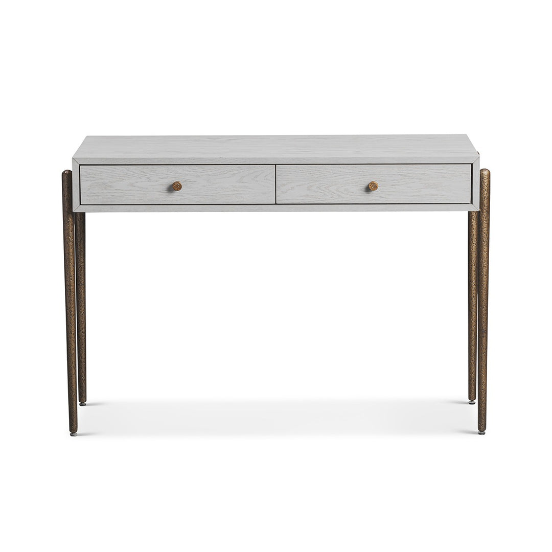 Nella Console Table - London Fog & Hammered Dark Bronze LiangAndEimil 1