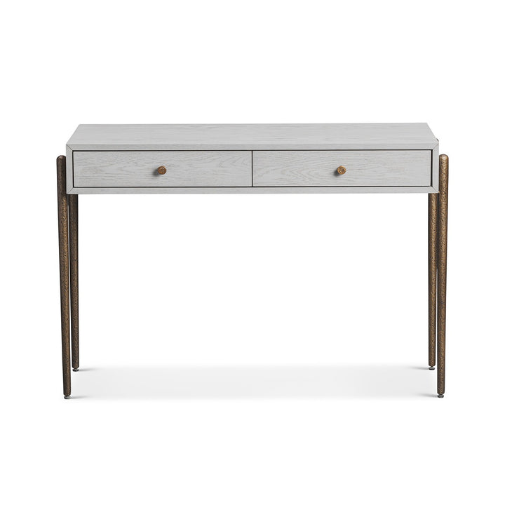 Nella Console Table - London Fog & Hammered Dark Bronze LiangAndEimil 1